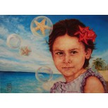 Niña y Estrellas